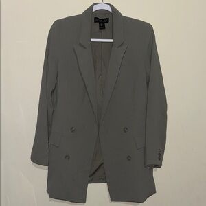 Rachel Zoe Los Angeles NY oversized long open-front blazer